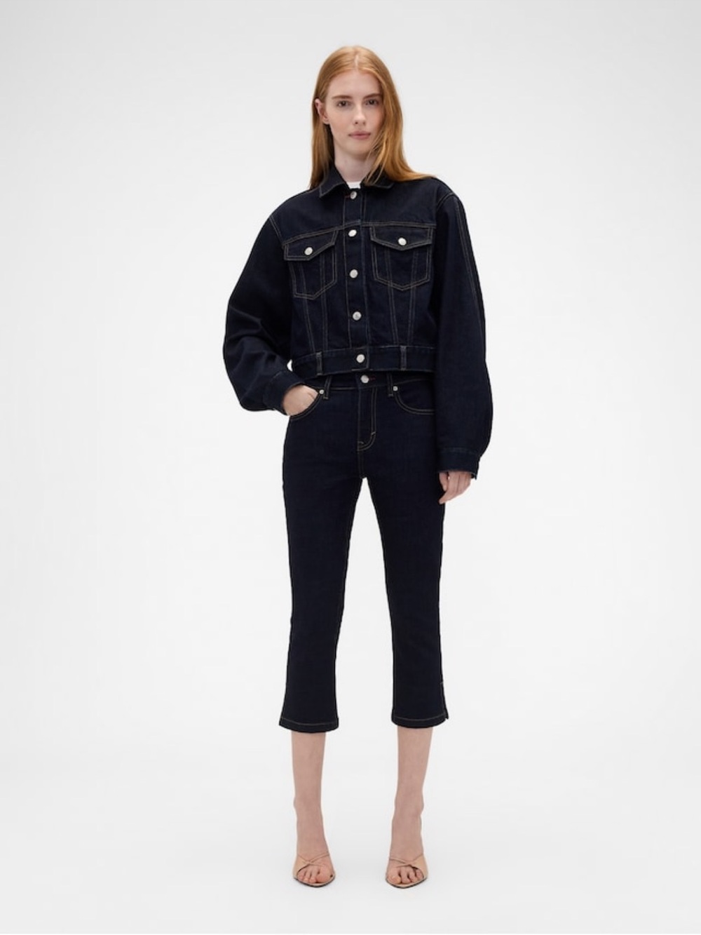 Gap x Victoria Beckham Low Rise Capri Jeans